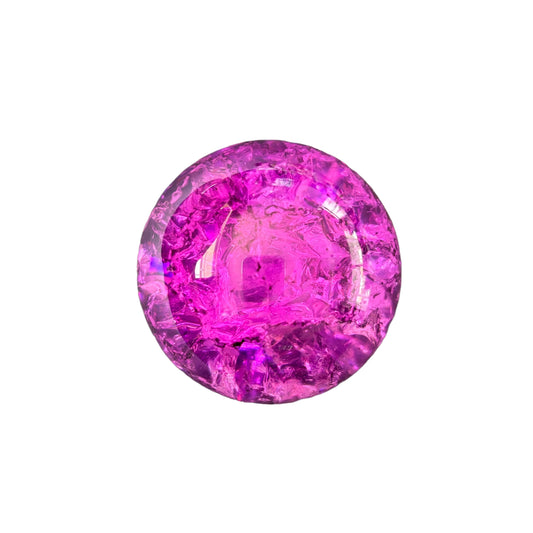 59mm Purple Crackle Glass Sphere