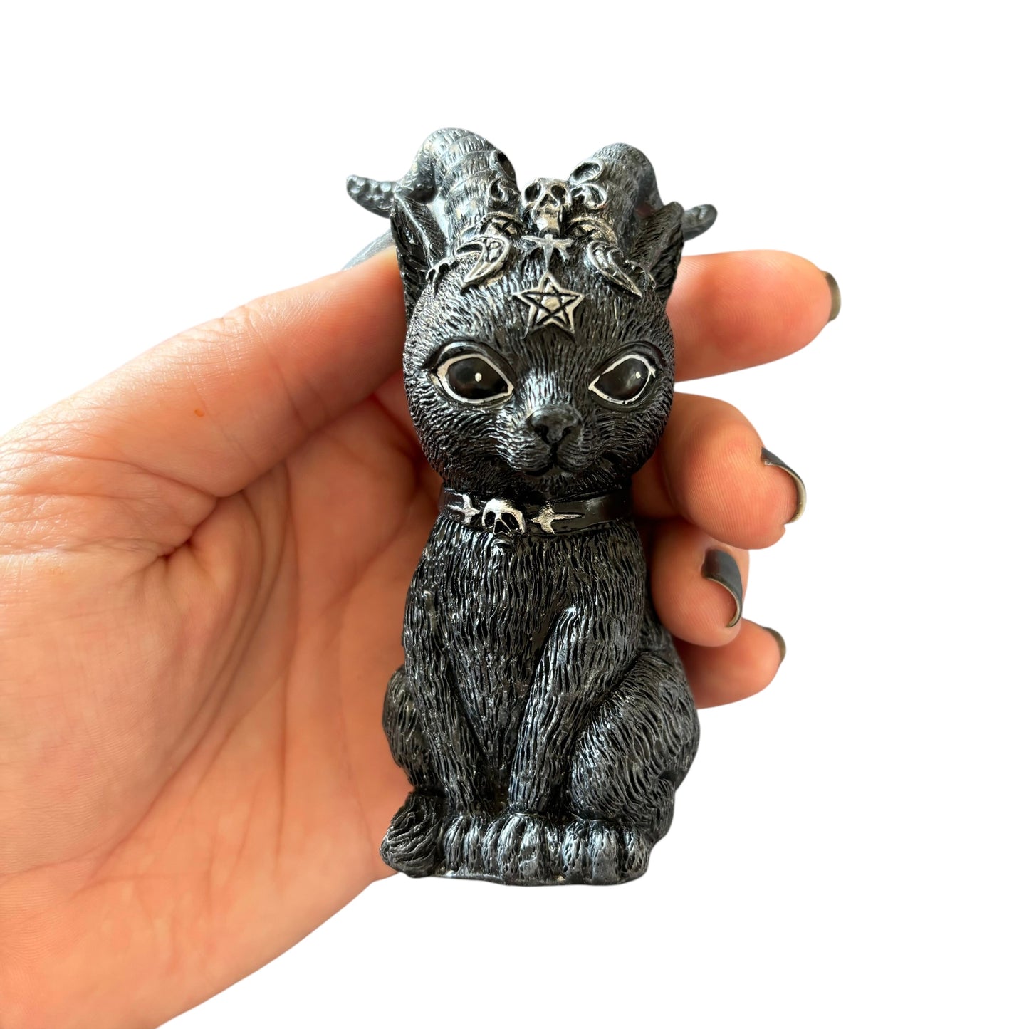 Horned Cat Statue