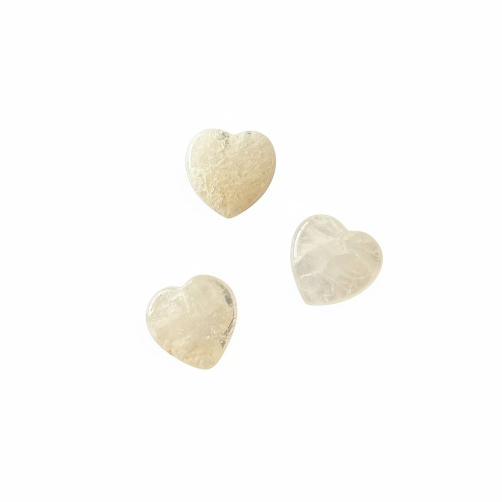 18mm Clear Quartz Heart
