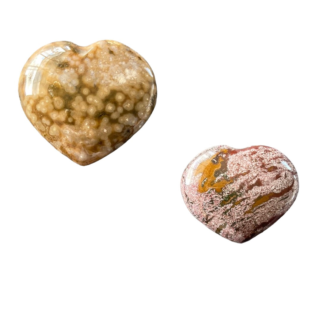 30mm Ocean Jasper Heart