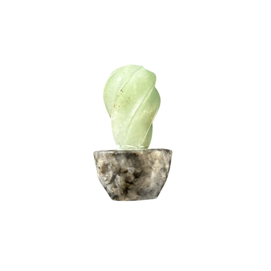 53g Larvikite & Aventurine Cactus