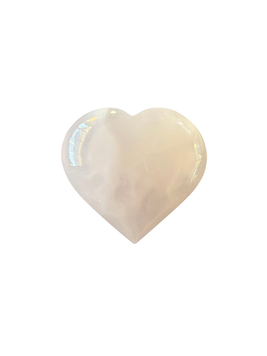 109g Pink Mangano Calcite Heart