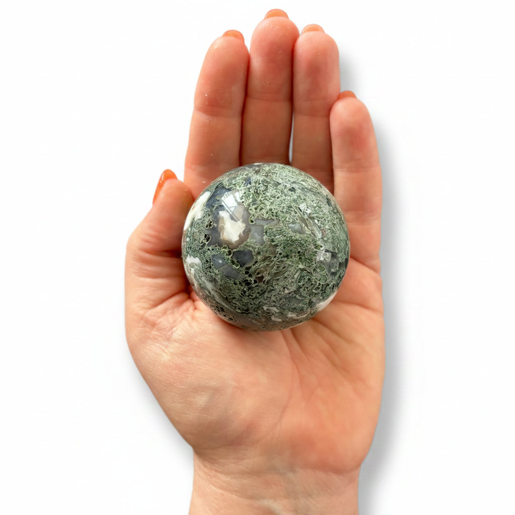 57mm Moss Agate Sphere