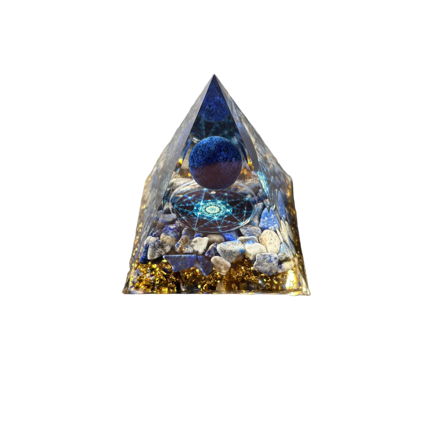 Lapis Lazuli Sphere Pyramid