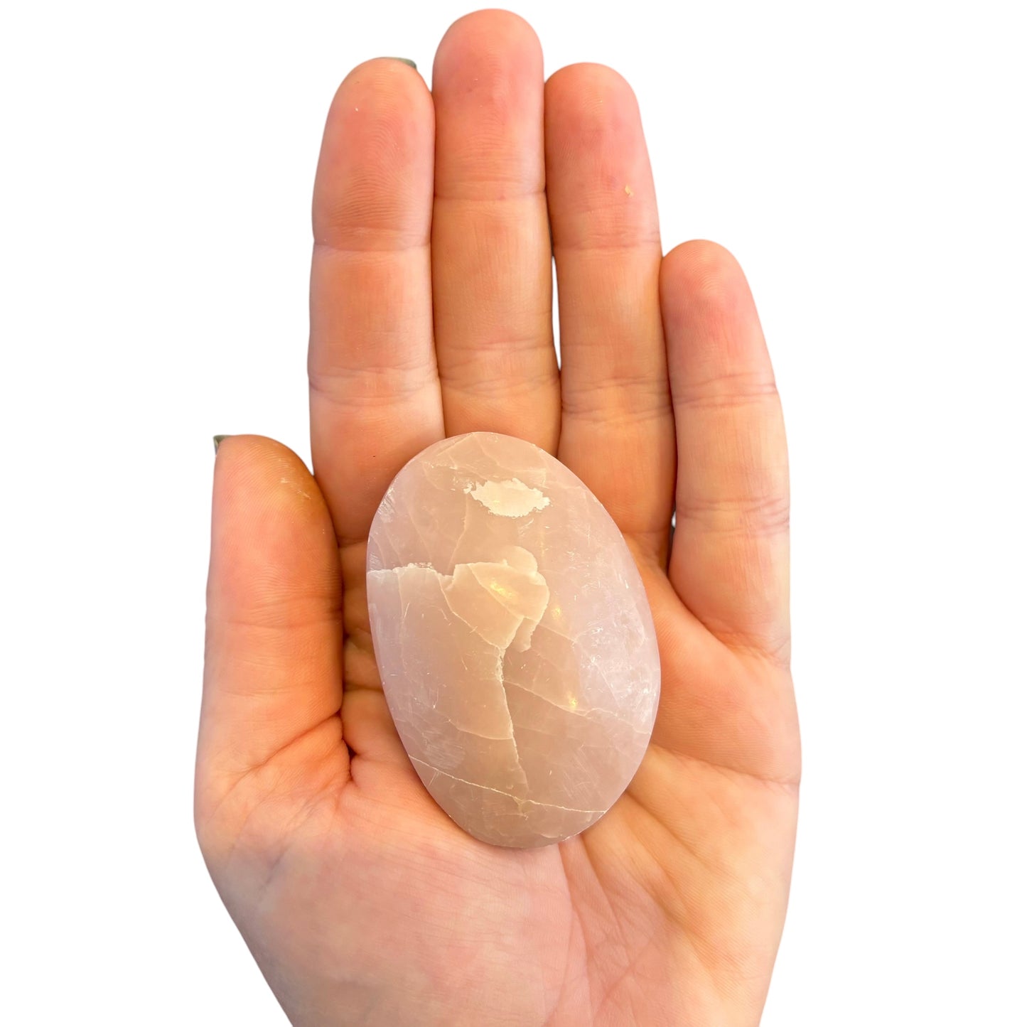 92g Pink Opal Palm Stone