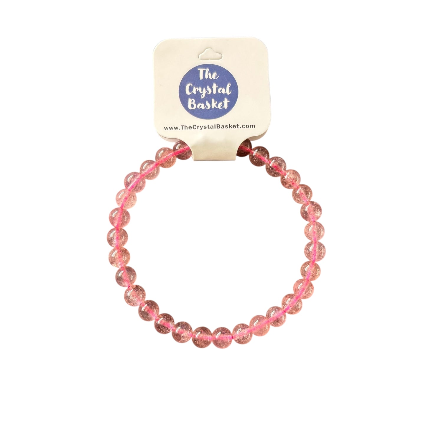 6mm Strawberry Quartz Bracelet