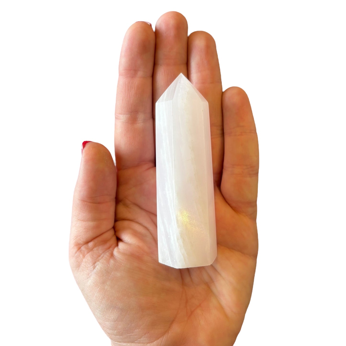 89mm Pink Mangano Calcite Point