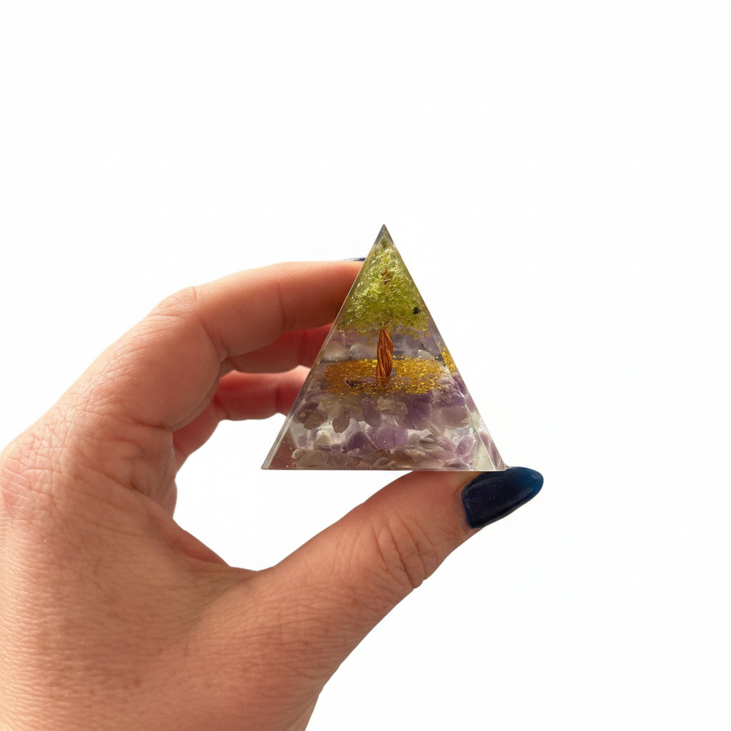 Amethyst Peridot tree Pyramid