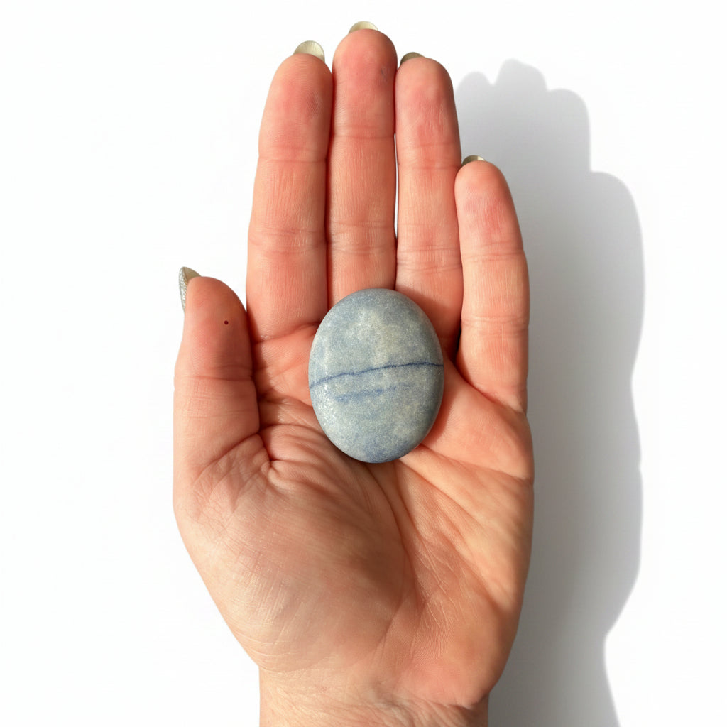35g Blue Aventurine Palm Stone