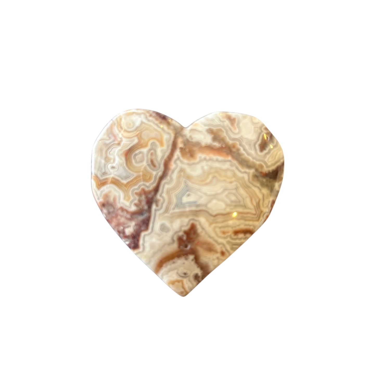 49g Mexican Agate Heart