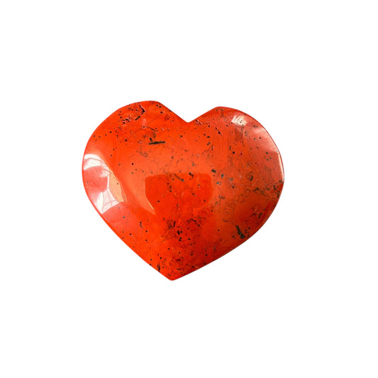 110g Red Jasper Heart