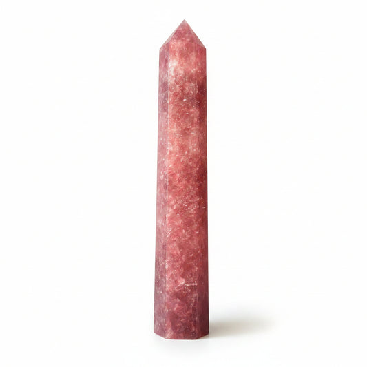 162mm Strawberry Quartz Point