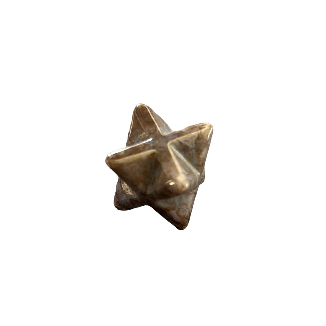 20mm Ocean Jasper Merkaba Star