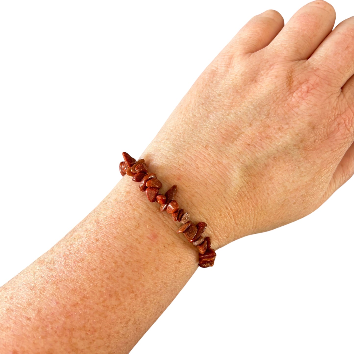 Goldstone Chip Bracelet