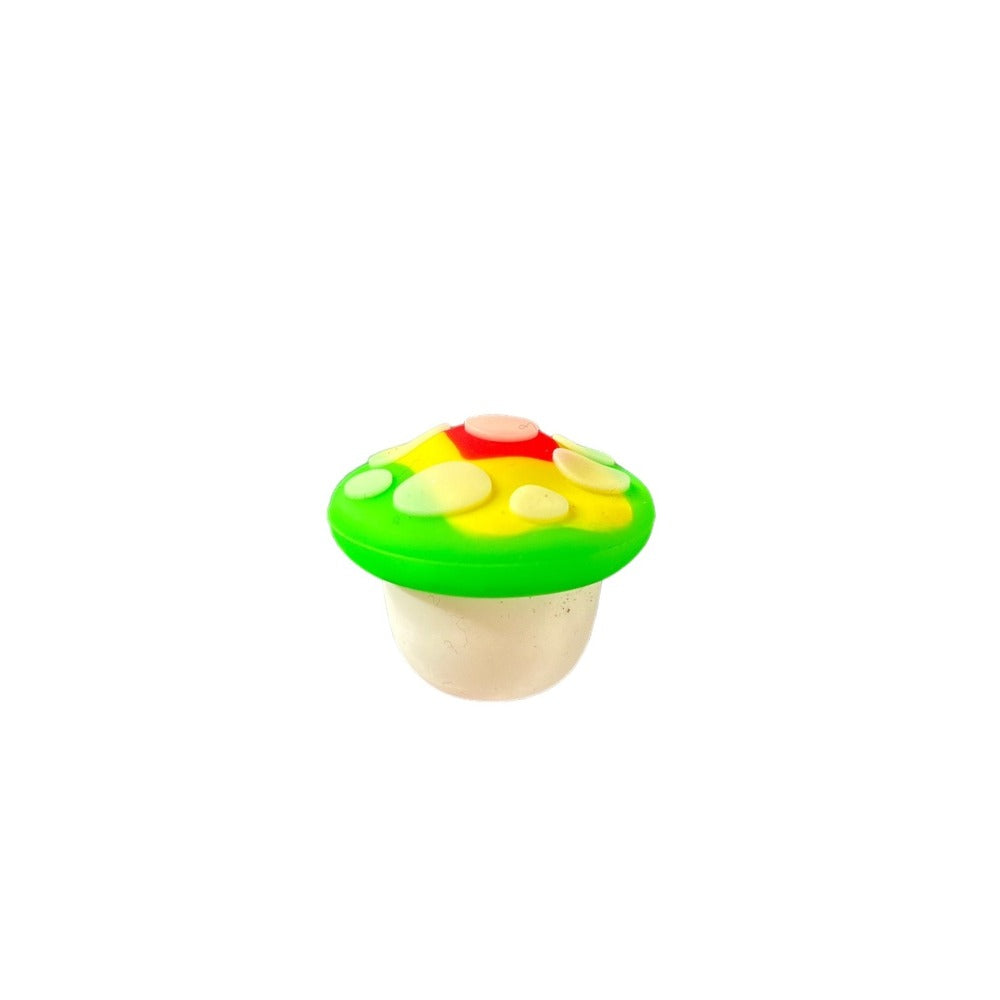 Tri-Colour Silicone Mushroom Container