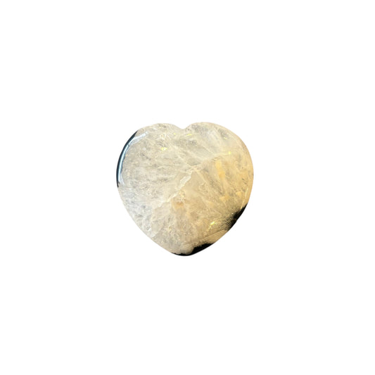 35g Black Agate Heart