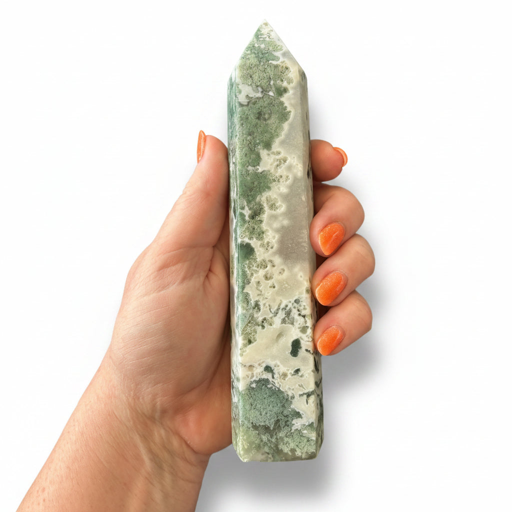 182mm Moss Agate Point