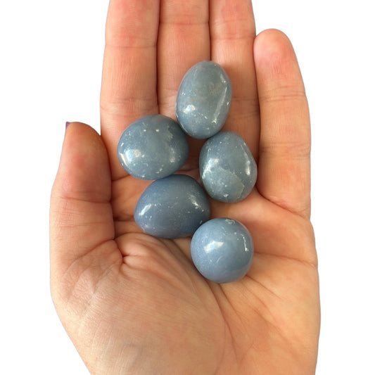 15-20g Angelite Tumble