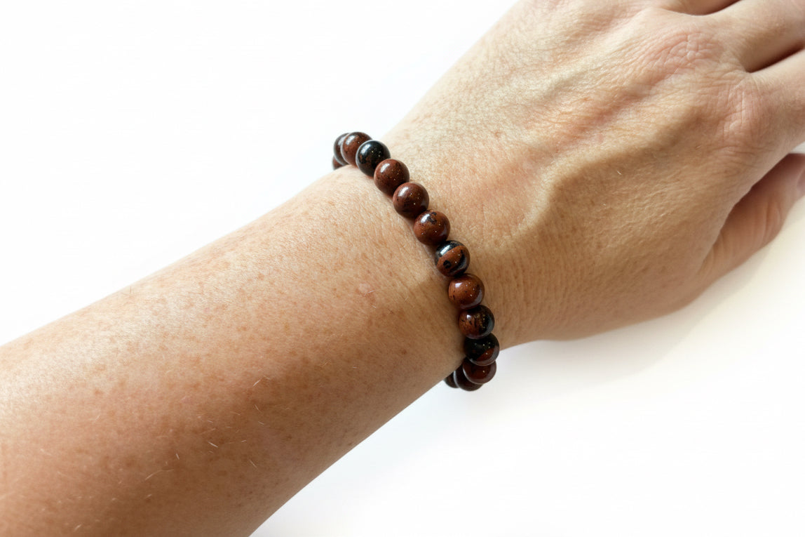 8mm Mahogany Obsidian Bracelet