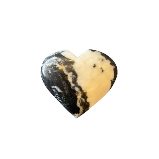 65g Zebra Jasper Heart