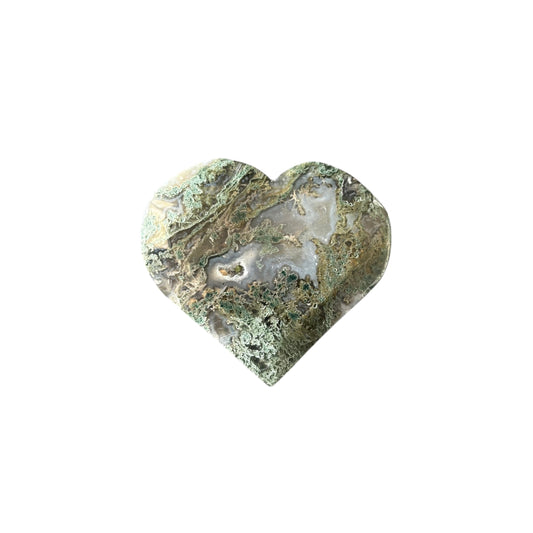 83g Moss Agate Heart