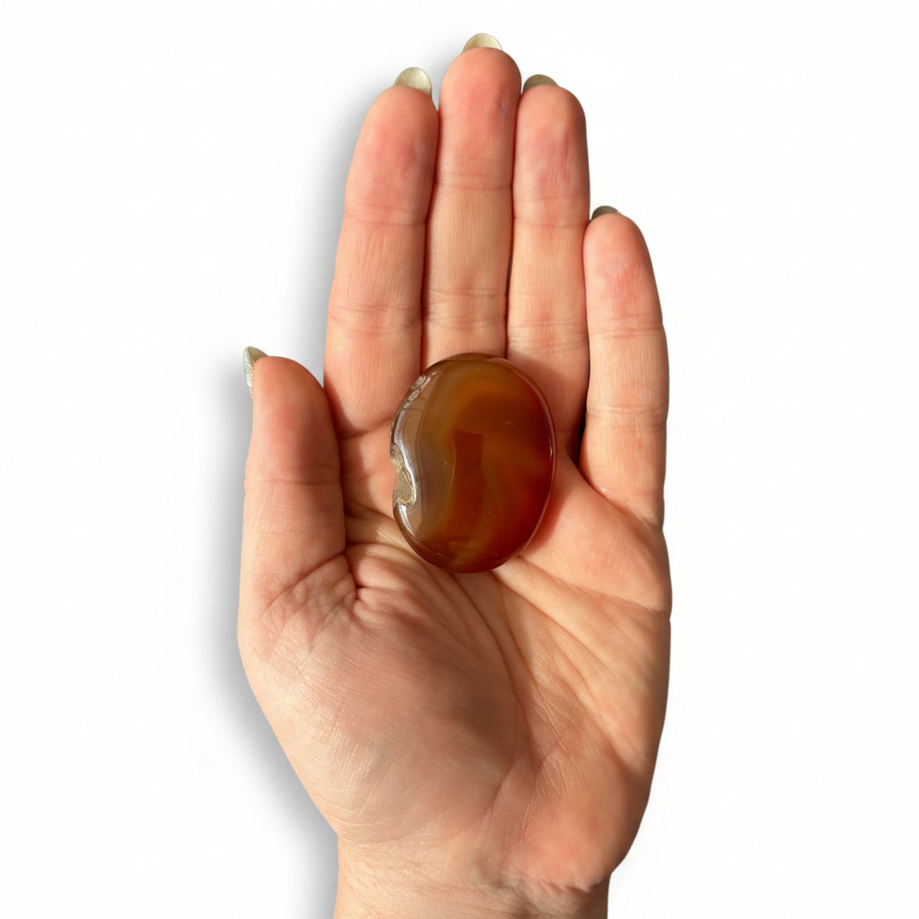 35g Carnelian Palm Stone