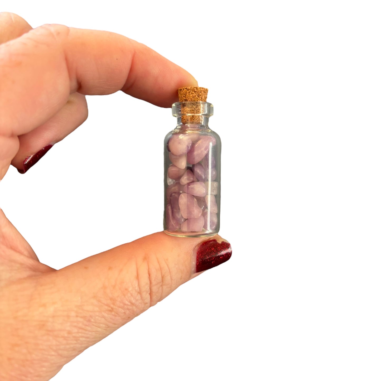 Lepidolite 40mm wish bottle