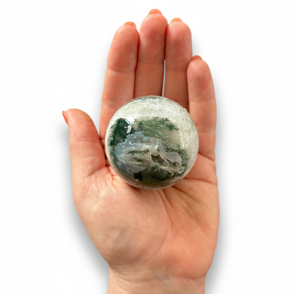 55mm Moss Agate Sphere
