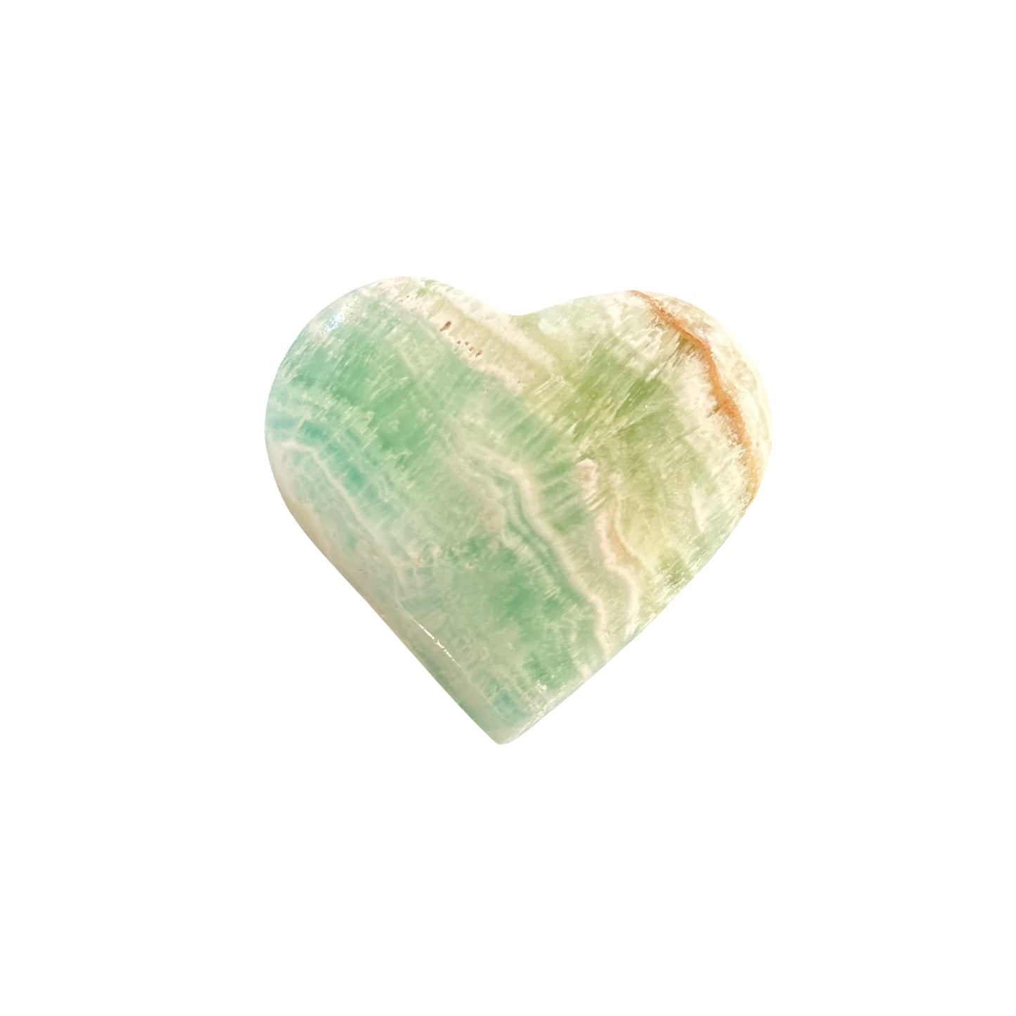 81g Caribbean Calcite Heart