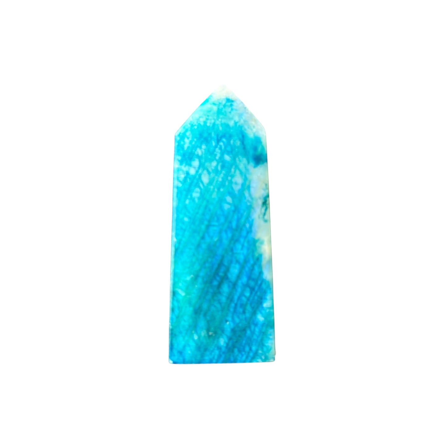 62mm Dyed Blue Moonstone Point