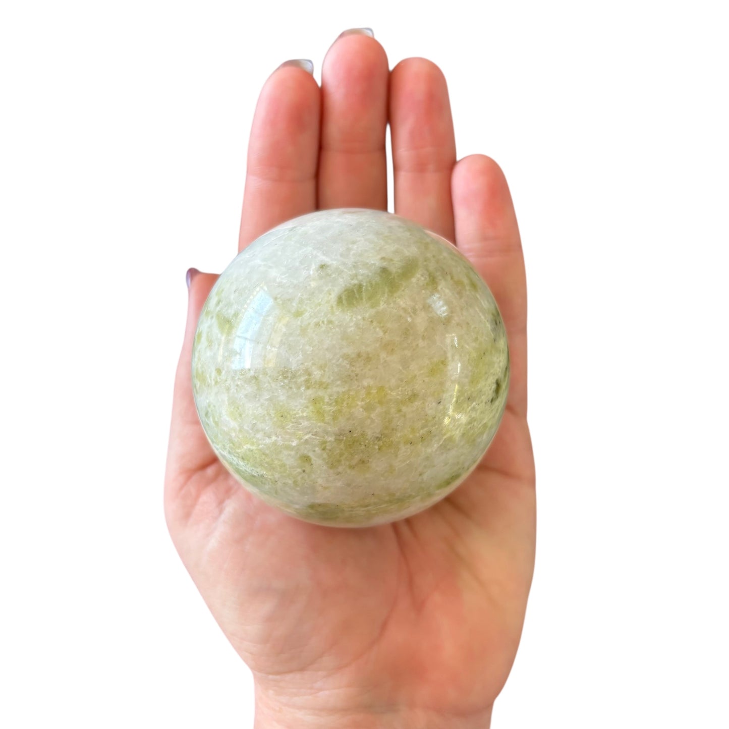 70mm Green Jade Sphere