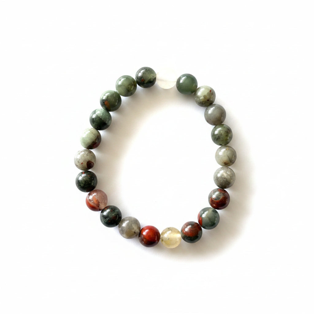 8mm African Bloodstone Bracelet