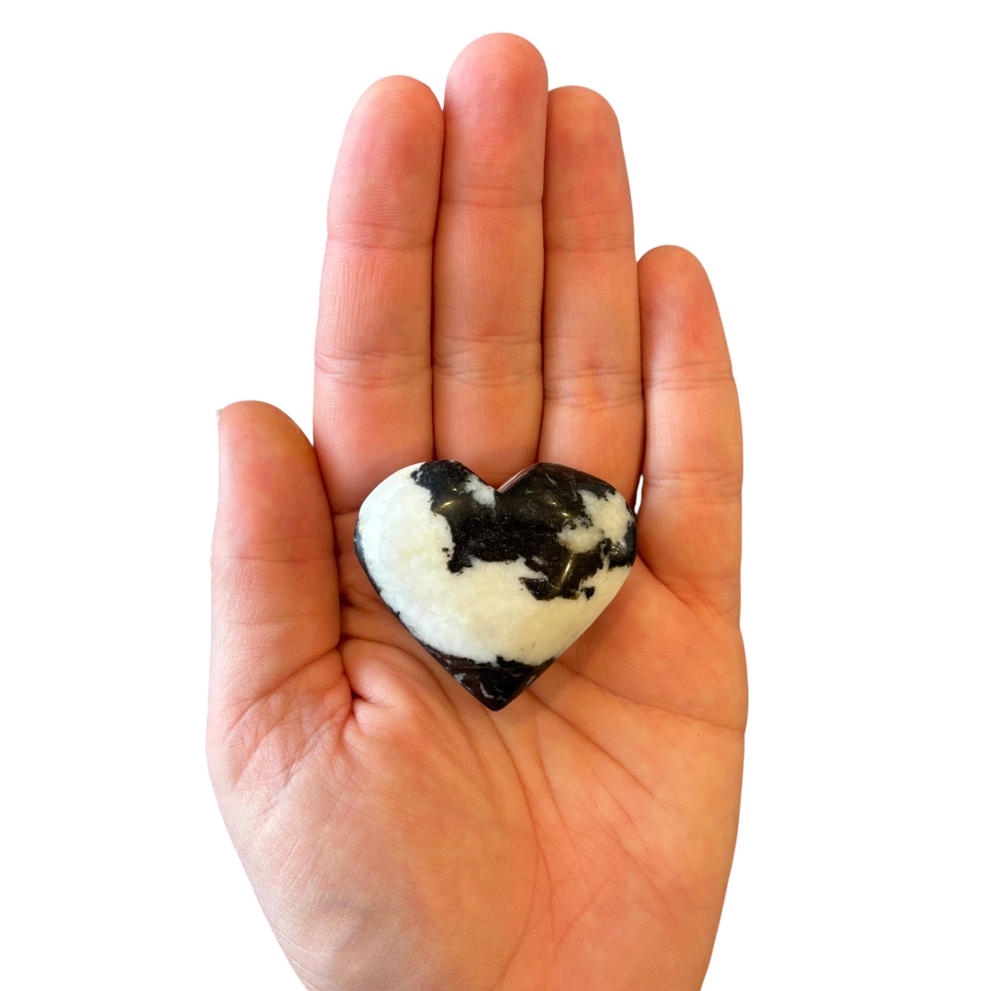58g Zebra Jasper Heart