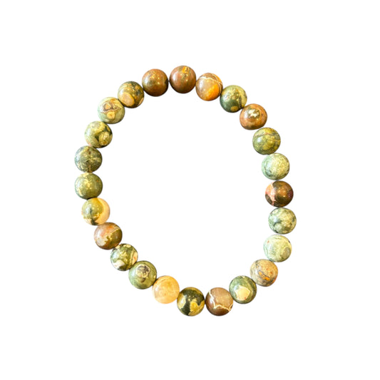 8mm Rainforest Jasper Bracelet