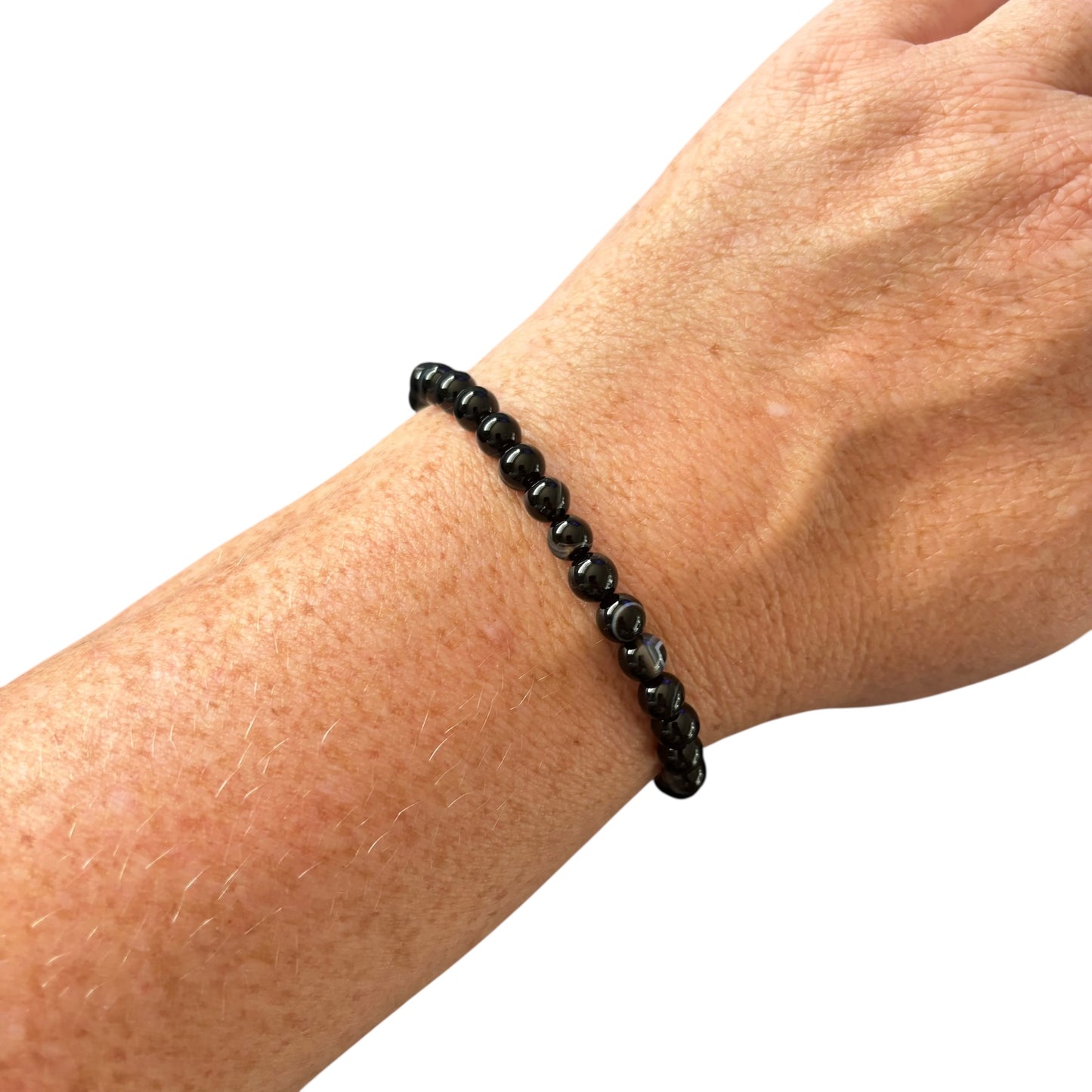 6mm Black Sardonyx Bracelet