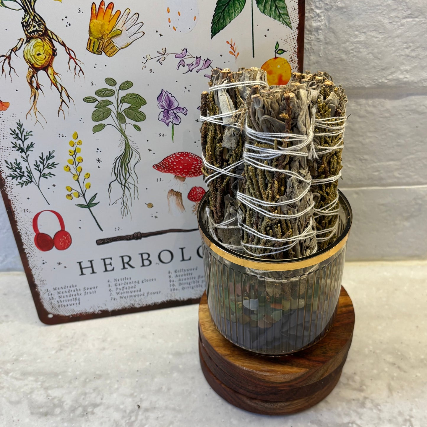 White + Juniper Sage Smudge Stick