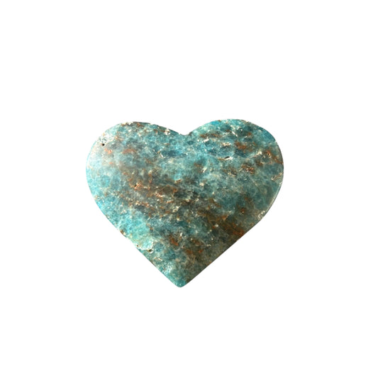 99g Blue Apatite Heart