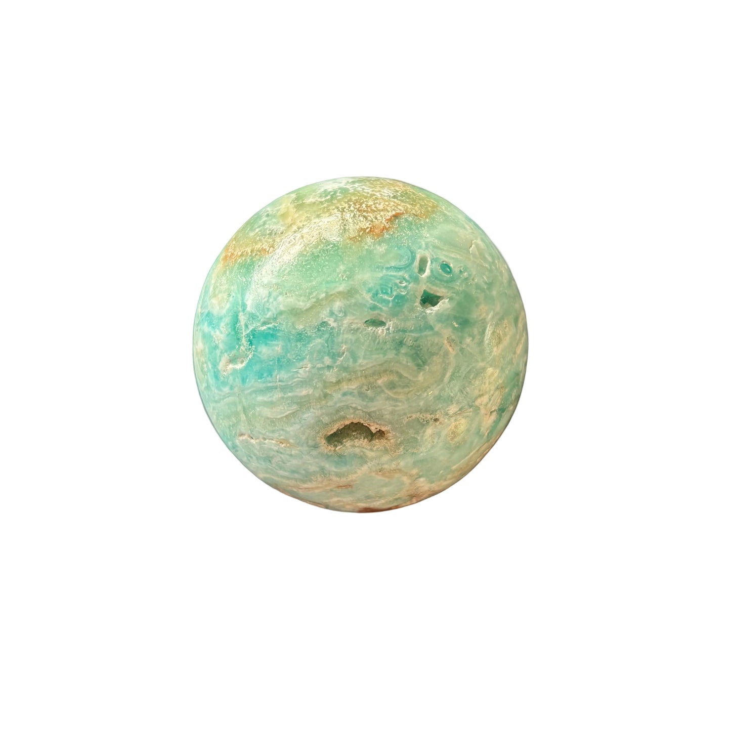 65mm Blue Aragonite Sphere
