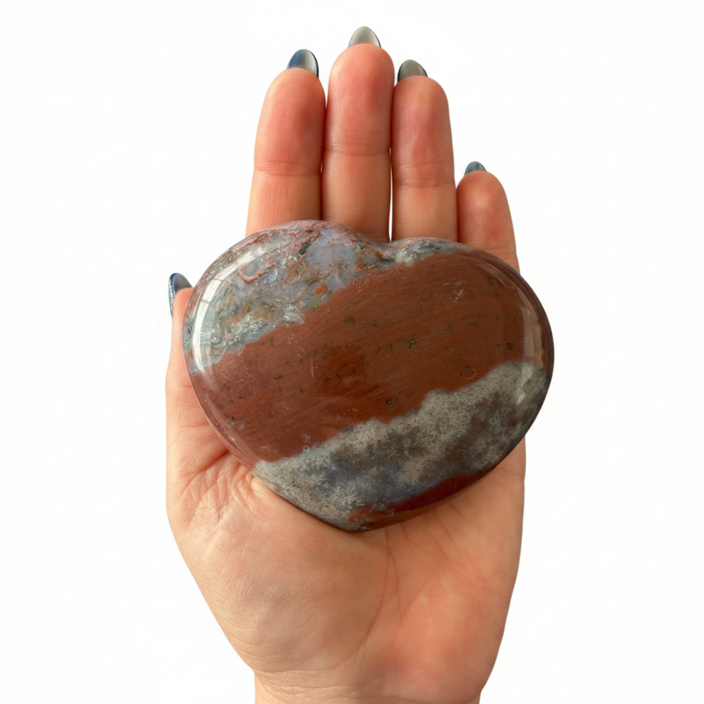 328g Ocean Jasper Heart