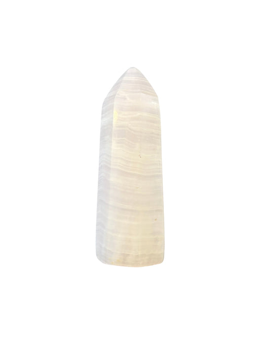 85mm Pink Mangano Calcite Point