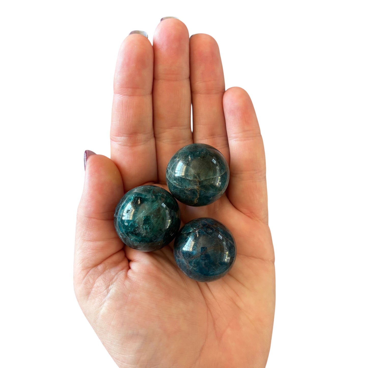 30mm Blue Apatite Sphere