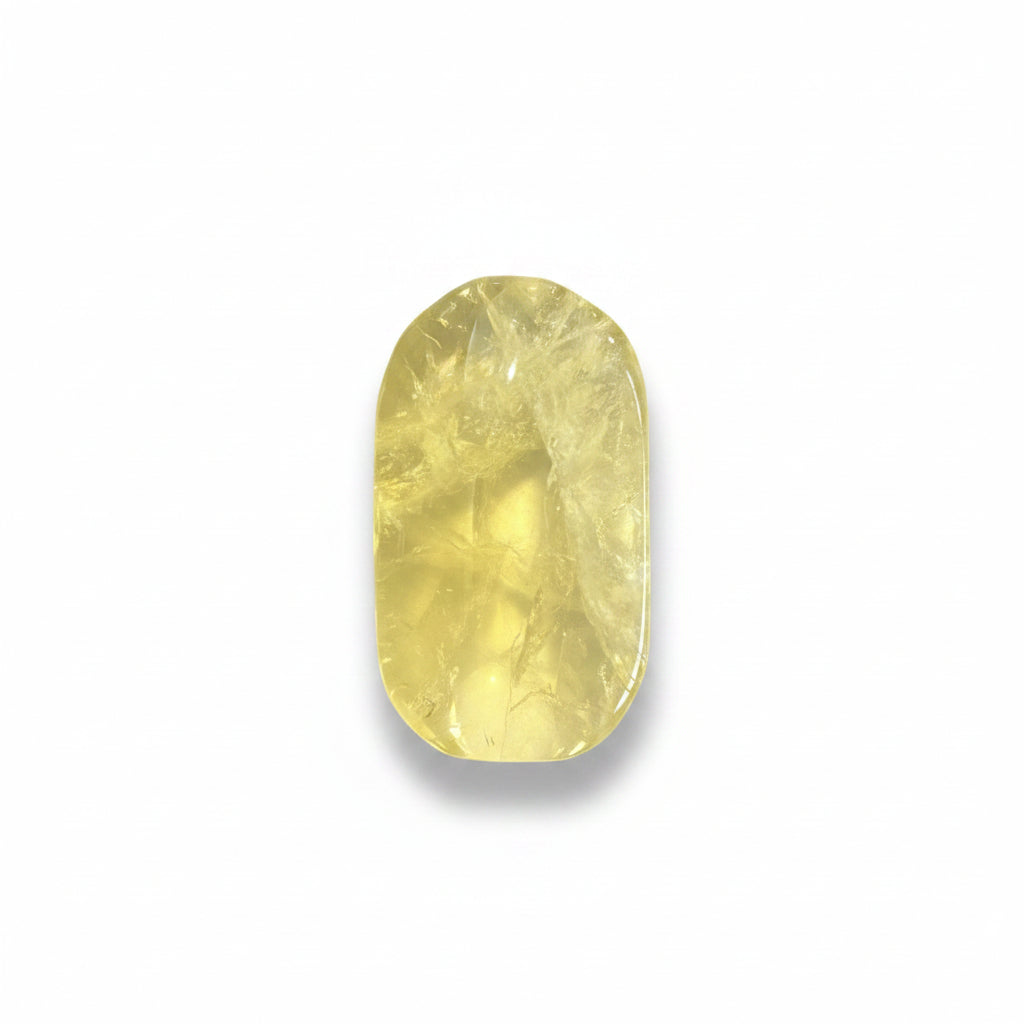 47g Citrine Palm Stone