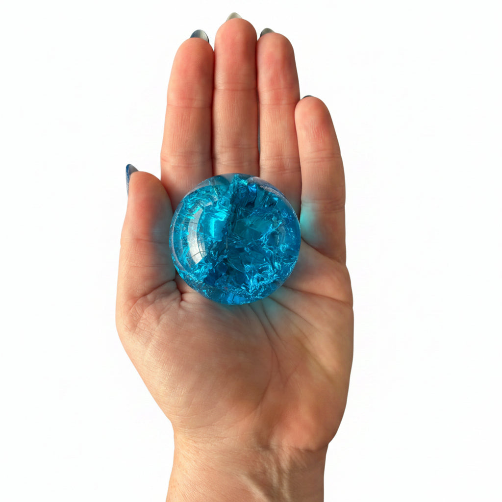 50mm Light Blue Glass Sphere