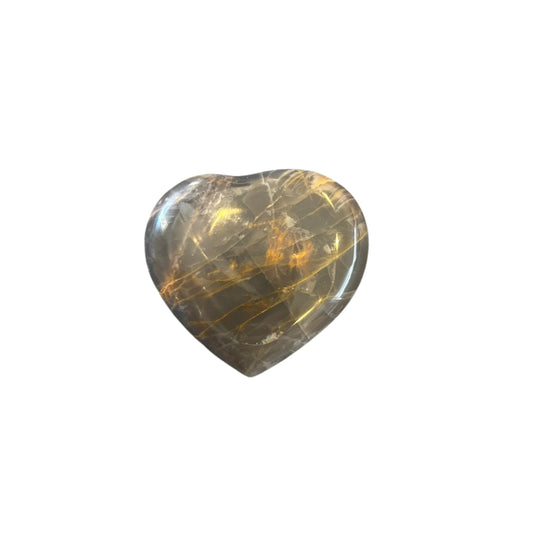 61g Black Moonstone Heart