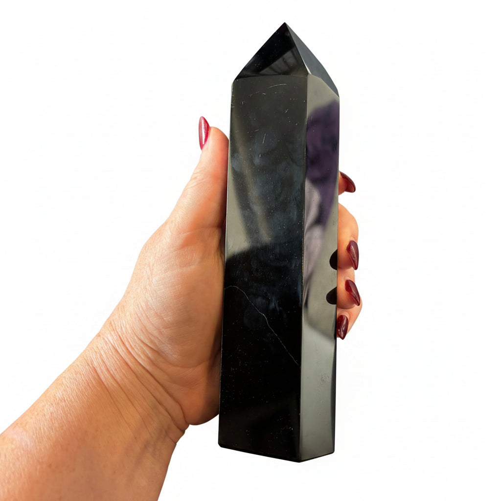 185mm Black Obsidian Point