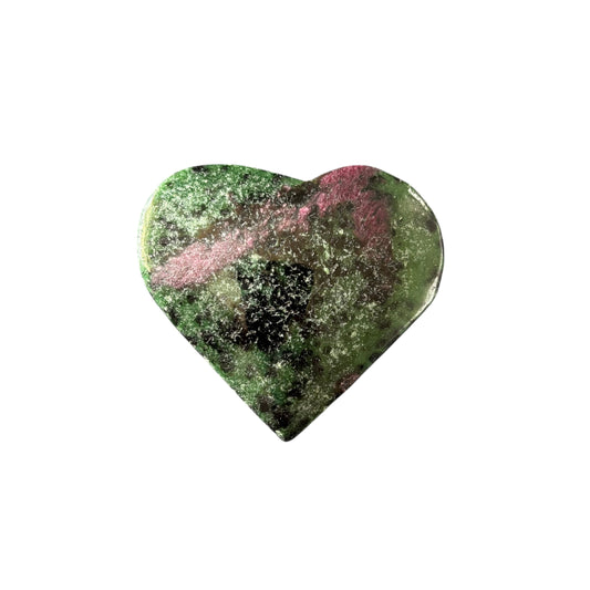 118g Ruby Zoisite Heart