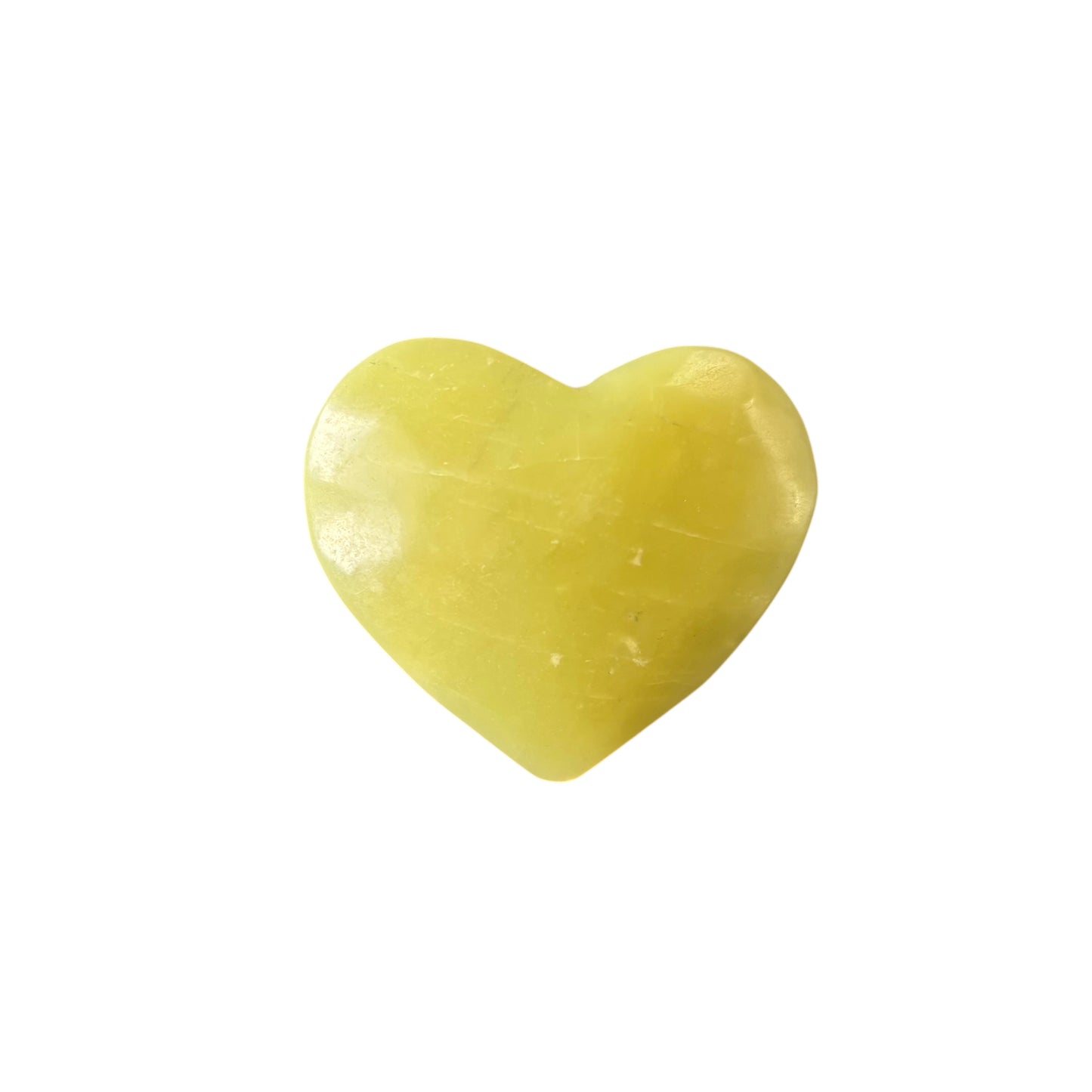 66g Yellow Jade Heart