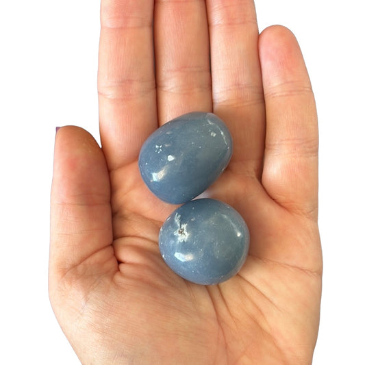 30-40g Angelite Tumble