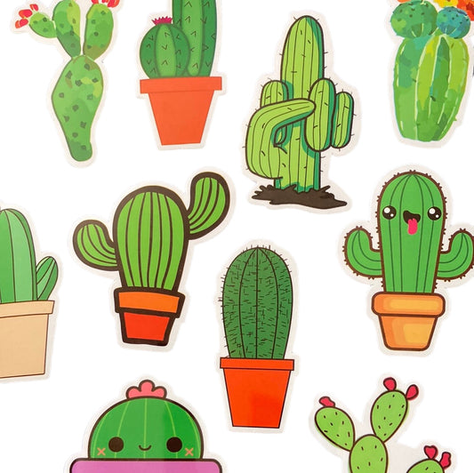 Cactus 10pc Bag of Stickers