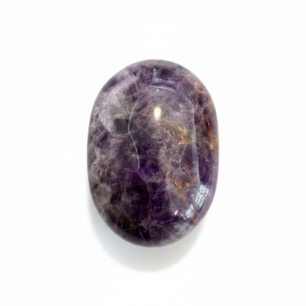 130g Dream Amethyst Palm Stone